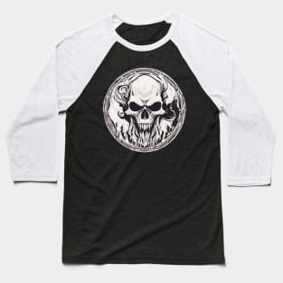 Terrifying skull Baseball T-Shirt